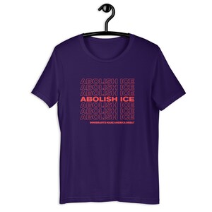 Abolish ICE Grocery Bag Style Tshirt, Immigrants Make America Great, Fuck ICE, Defund ICE, Protect Immigration Shirt, Anti Fascism Tee