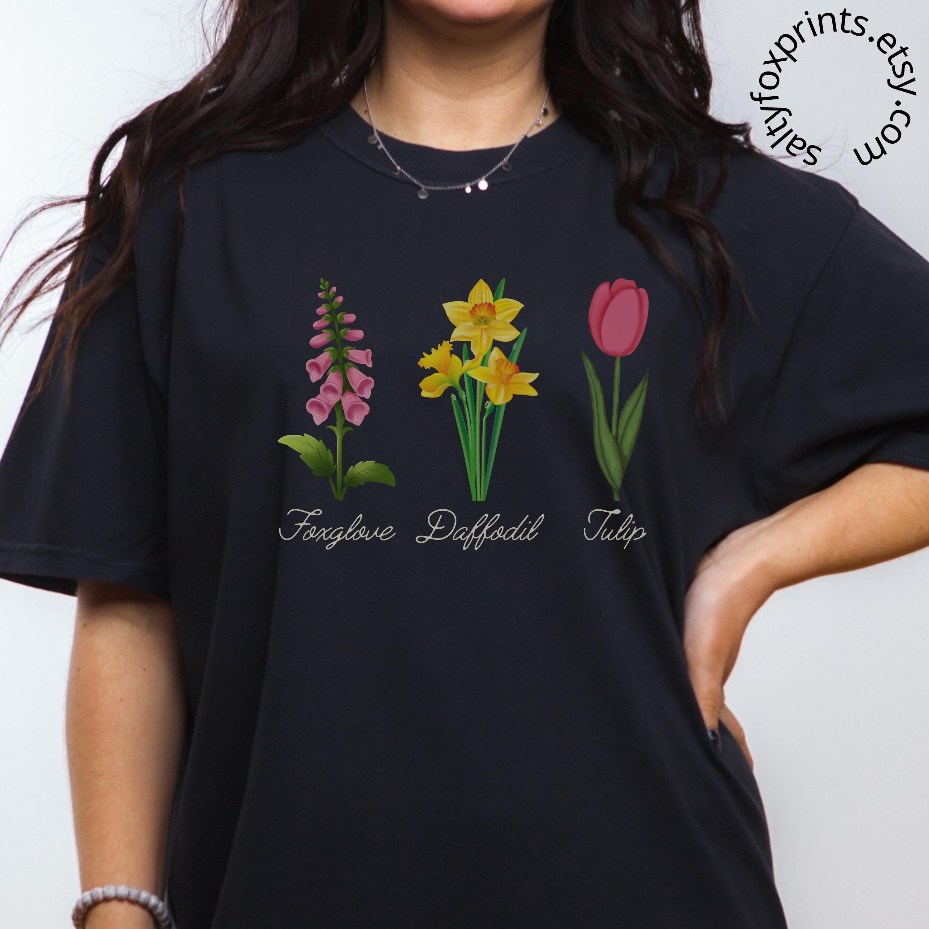 Foxglove Daffodil Tulip Shirt, Subtle FDT Shirt, Poisonous Flower