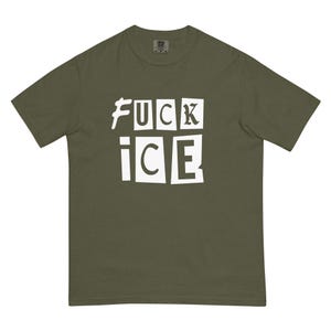 Fuck ICE Shirt, Abolish ICE, Anti ICE Protest Activist Tshirt - Comfort Colors