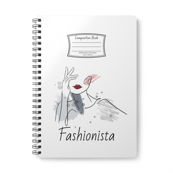 Captivating Spiral Notebook: Perfect Gift for Artistic Minds and Fashionistas