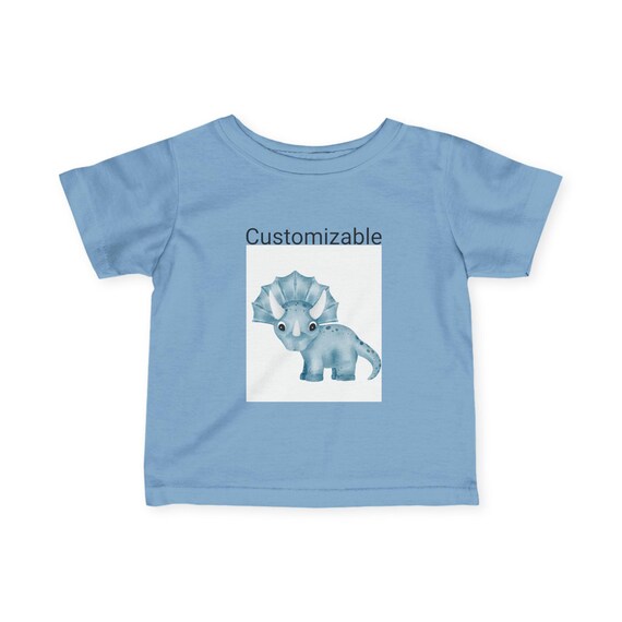 Custom Baby Triceratops Shirt - Cute Dinosaur Tee for Kids, Ideal Gift for Tiny Paleontologists!