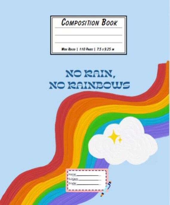 Whimsical Rainbow School Notebook: Perfect for Bright Minds - Get Yours in Print, Download, or Spiral Bound!