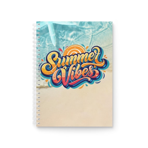 Dreamy Summer Vibes Journal - Perfect for Beach Lovers and Study Sessions
