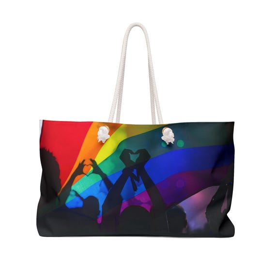 Rainbow Pride Weekender Bag: Your Perfect Companion for Travel and Fun!