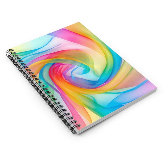 Colorful Spiral Journal with Ruled Pages - Perfect Gift for School or Work