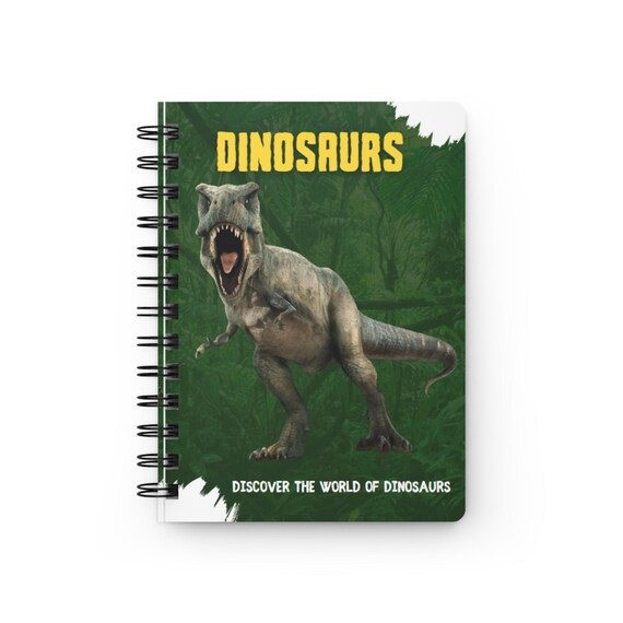 Capture Prehistoric Adventures in Style with this Spiral Bound Dino Journal!