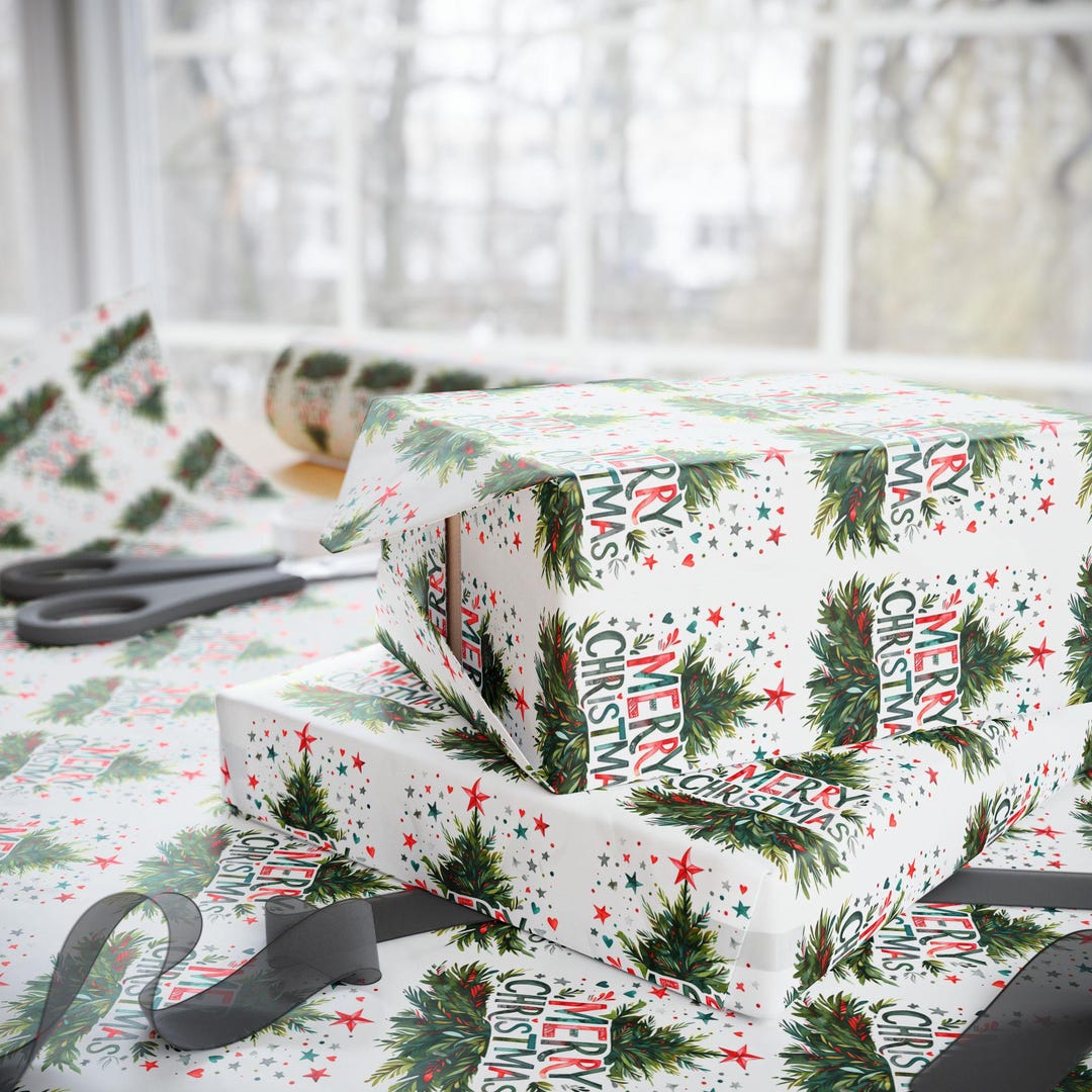 Christmas Decorated Wrapper Christmas-themed Wrapping Paper, Holiday Gift Wrap for Any Celebration ...