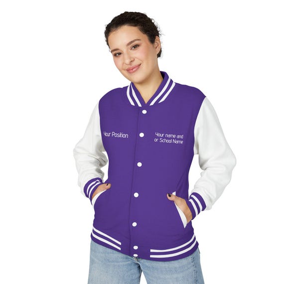 Stay Cozy and Stylish in a Personalized Letterman Jacket - Perfect for School Spirit!