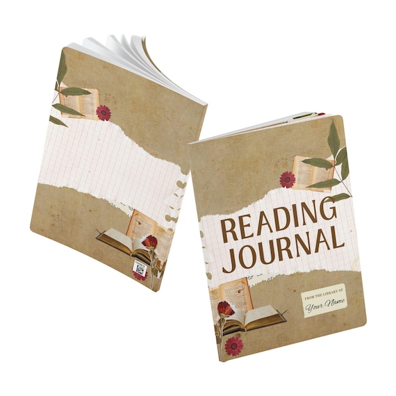 Softcover Reading Notebook with Custom Pages - Neutral Colors for Your Reading Adventures