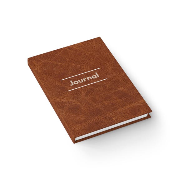 Luxurious Leather Look Journal for the Discerning Writer - Lined Notebook for Reflection and Creativity