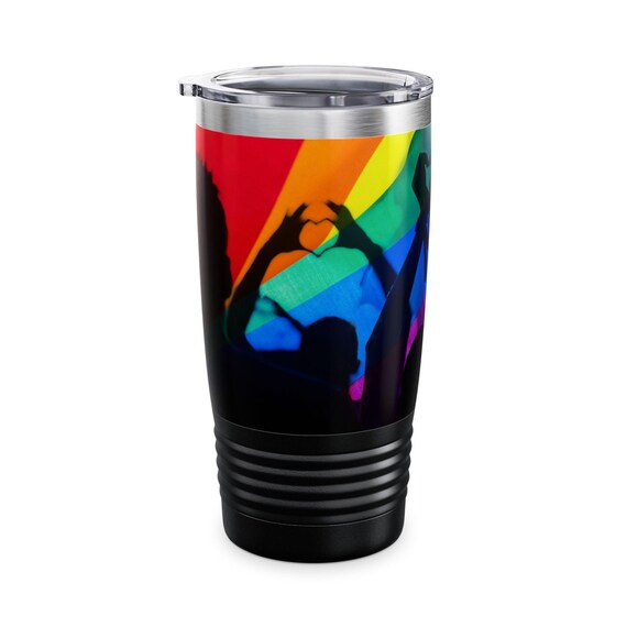 Celebrate With Pride - Colorful 20oz LGBTQ Tumbler for Parties and Everyday Use