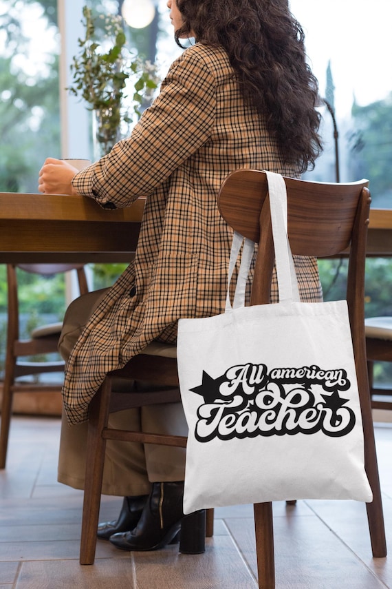 Patriotic Teacher Tote: Perfect Gift for Eco-Friendly Educators!