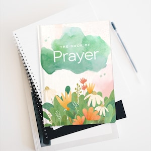 Elegant Navy Spiritual Journal: Floral Faith Book, Prayer Notebook