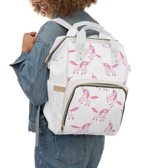 Magical Flying Unicorn Backpack - Perfect Baby Bag for Busy Moms, Great for Kids or Unicorn Lovers, Baby Shower Essential, Adorable Print