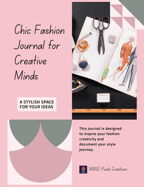 Chic Fashion Planner: Stay Stylish and Confident with Reflection Prompts - Digital Download Designer Notebook