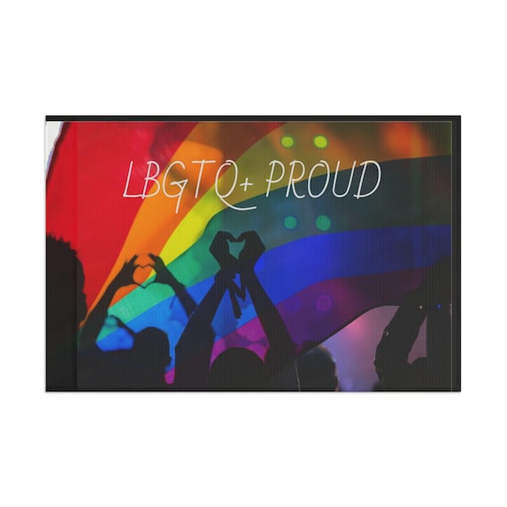 Celebrate Love with this vibrant Rainbow Flag Wall Art! Perfect LGBTQ Pride Decor for your home