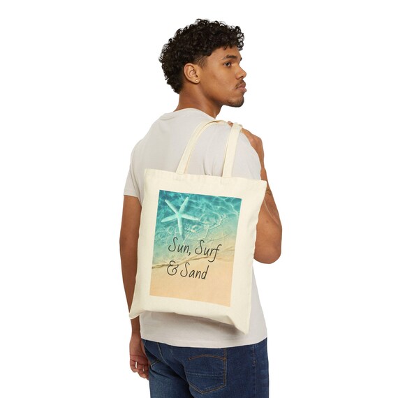Seaside Chic: Eco-Friendly Canvas Tote for Beach Babes & Ocean Lovers