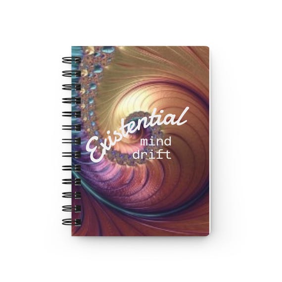 Spiral Bound Trippy Journal - Embrace Creativity with this Vibrant Hippie Notebook