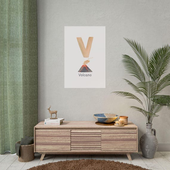 Lava-ly Educational Poster: Ideal Gift for Little Explorers and Geography Enthusiasts