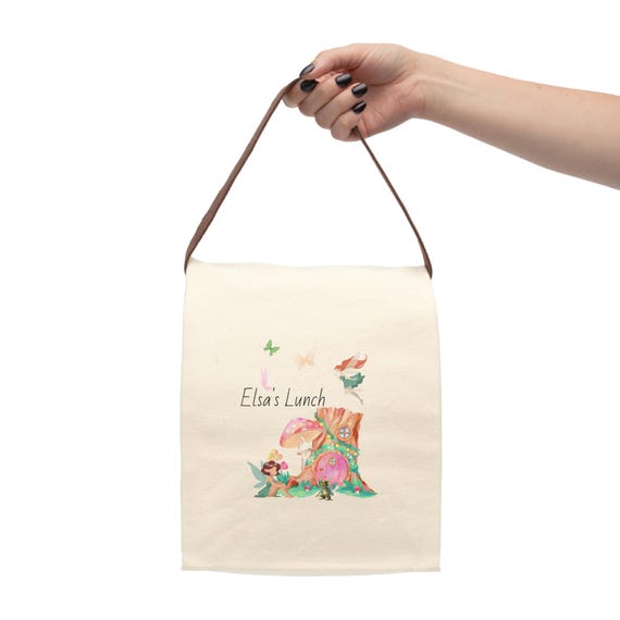 Enchanting Fairy Frog Lunch Box - Customizable Canvas Bag for Eco-Friendly Meals
