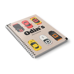 Cars Theme - Personalized Car-themed Notebook: A5 Lined Journal - Etsy