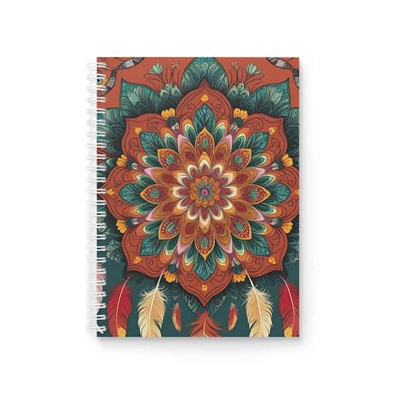 Stay Creative with this Colorful Floral Spiral Notebook - Ideal Gift for Writers