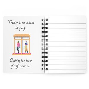 Dziennik mody – Spiral Beauty: artystyczny planer i stylowy notatnik dla projektantów mody zdjęcie 3