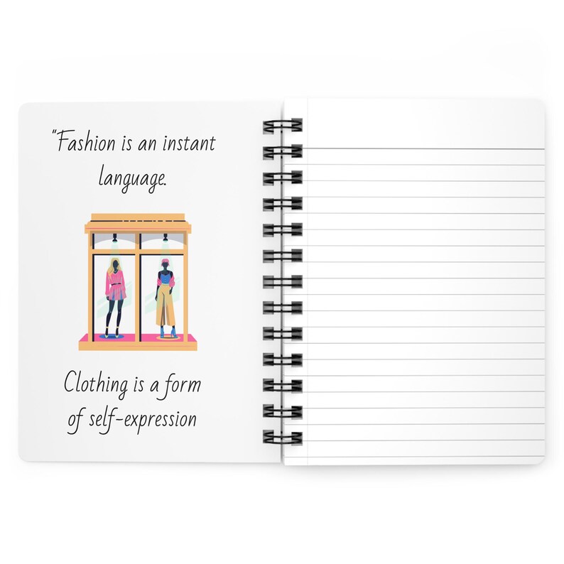 Dziennik mody – Spiral Beauty: artystyczny planer i stylowy notatnik dla projektantów mody zdjęcie 3