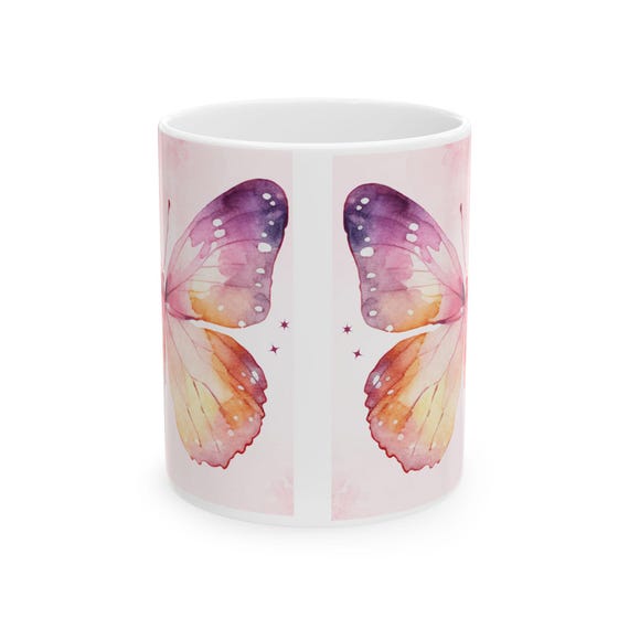 Whimsical Butterfly Ceramic Mug - Perfect for Tea and Coffee lovers!