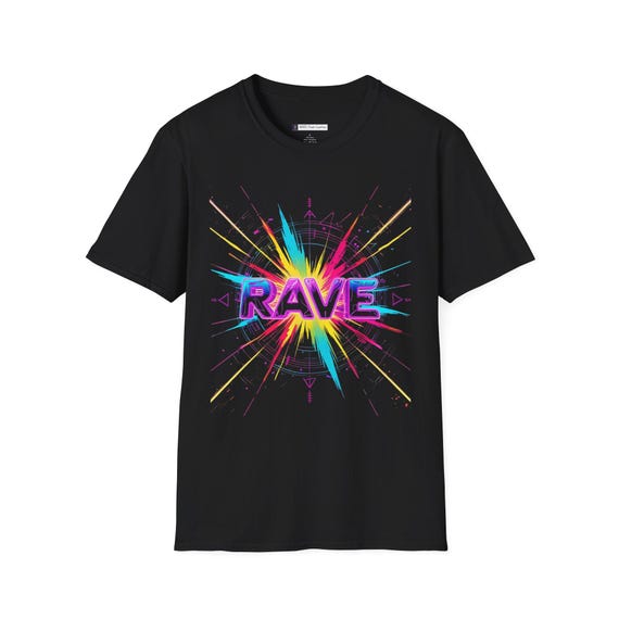 Unisex Softstyle Tee with Rave Vibe Energy | Perfect Gift for Music Lovers, Festival Goers, and Party Enthusiasts