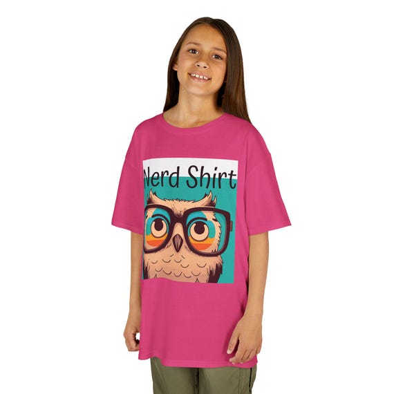 Whimsical Owl Tee for Little Nerds, Unique Kids T-Shirt, Fun Back to School Gift!