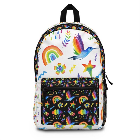Radiant Rainbow Backpack - Perfect Pop of Color for School or Travel