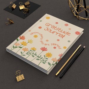 Floral Mindfulness Journal: Self-Care Dankbarkeit, Inspiration Geschenk Bild 1