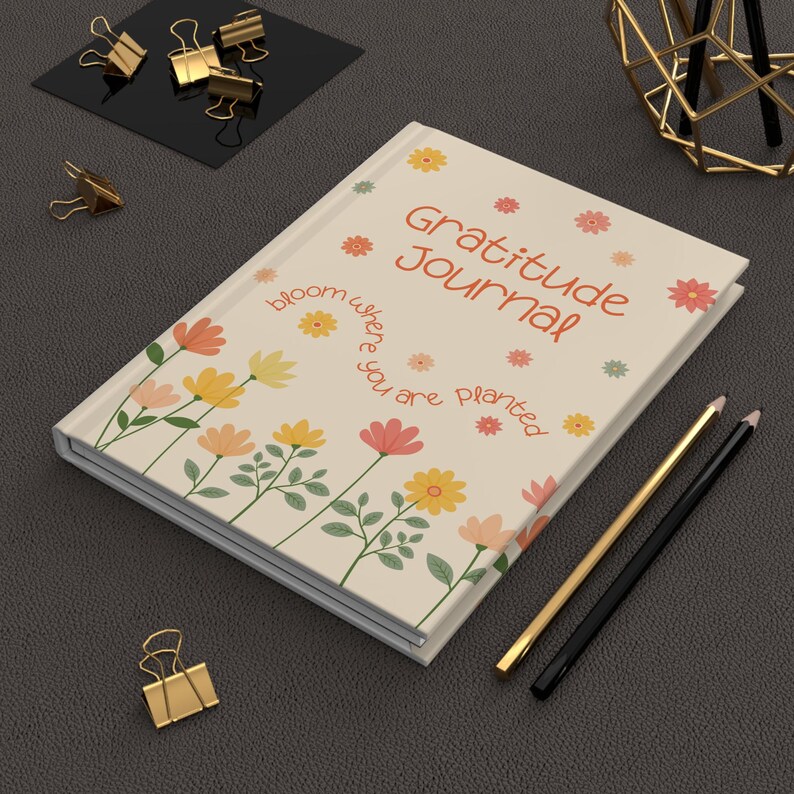 Floral Mindfulness Journal: Self-Care Dankbarkeit, Inspiration Geschenk Bild 1