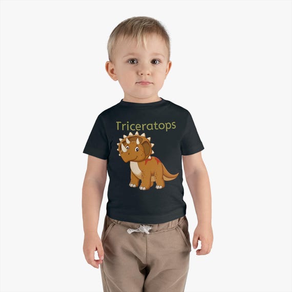 Adorable Triceratops Tee for Your Little Explorer - Perfect Birthday Gift!