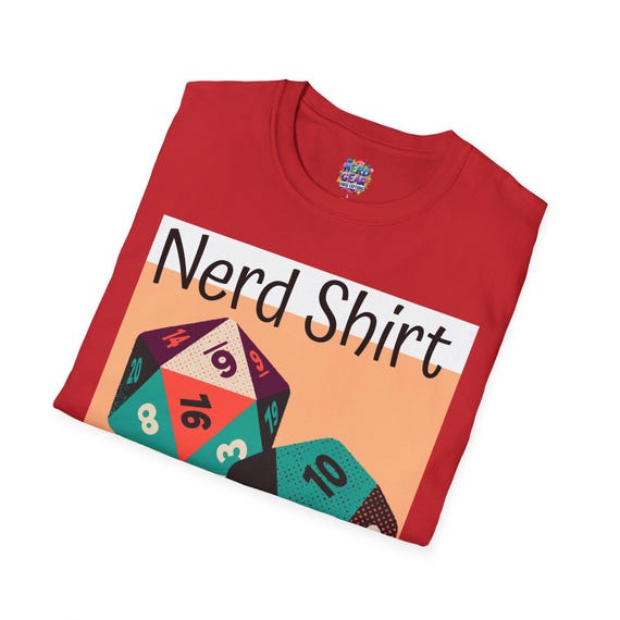 Nerd Alert: Cool Unisex T-Shirt with D&D Vibes - Ideal for Geeky Gifts and Cosplay Events