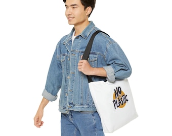 Adjustable Strap Tote Bag: Sustainable Spun Polyester Shopping Bag