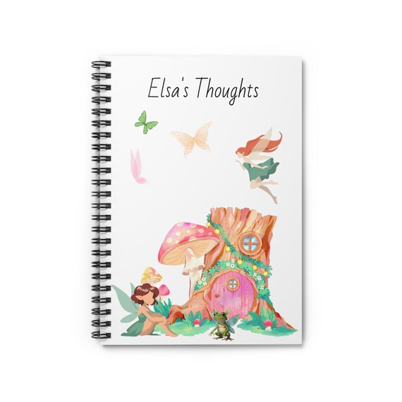 Magical Fairy Frog Notebook - Customizable Journal for Enchanted Writing