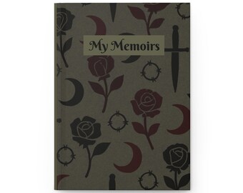 Gothic Roses & Crescent Moons Journal Hardcover