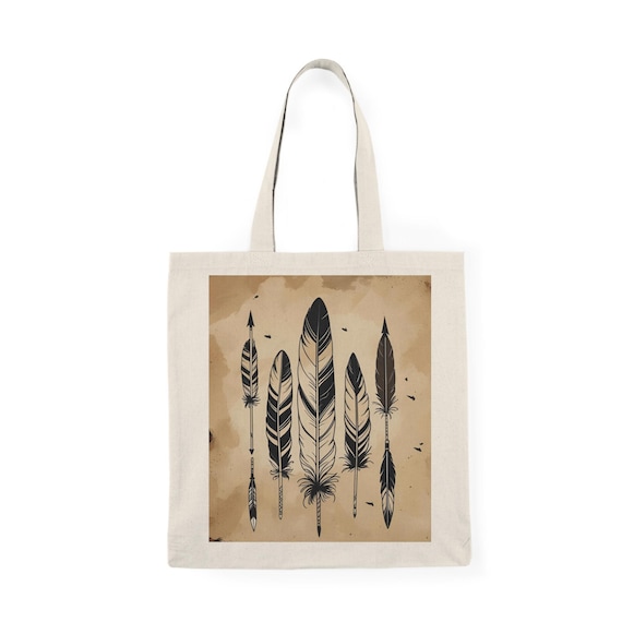 Feathered Beauty Tote Bag - Perfect Eco-Friendly Gift for Nature Enthusiasts