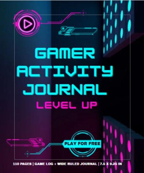 Digital Gamer Tracker & Writing Journal for Kids - Stay Organized and Inspired!