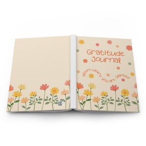 Floral Mindfulness Journal: Self-Care Dankbarkeit, Inspiration Geschenk Bild 2