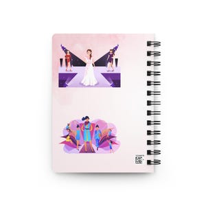 Dziennik mody – Spiral Beauty: artystyczny planer i stylowy notatnik dla projektantów mody zdjęcie 4