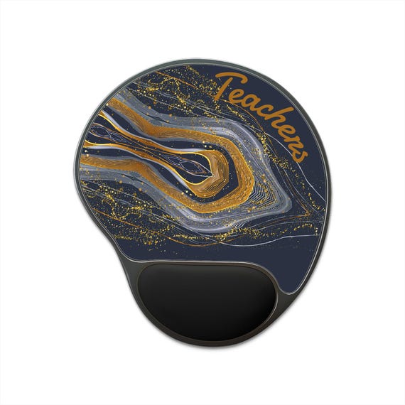 Luxurious Marble Mouse Pad with Wrist Support - Elevate Your Workspace or Classroom with this Stylish Desk Accessory! Perfect Teacher Gift!