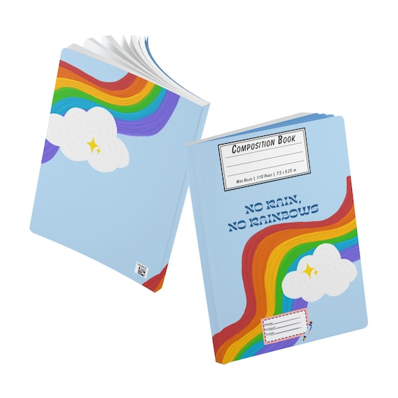 Creative Writing Companion - Motivational Journal with a Splash of Rainbow Hues