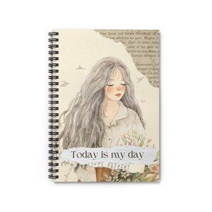 Cuaderno espiral inspirador: ¡Hoy es tu día! - Regalo de artista imagen 2