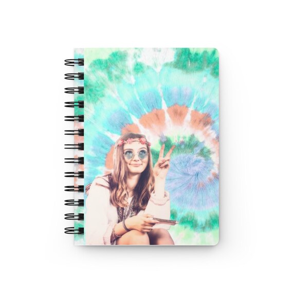 Unique Spiral Tie-Dye Journal - Capture Summer Memories, Stay Organized in Style, Ideal Gift for Creatives and Students