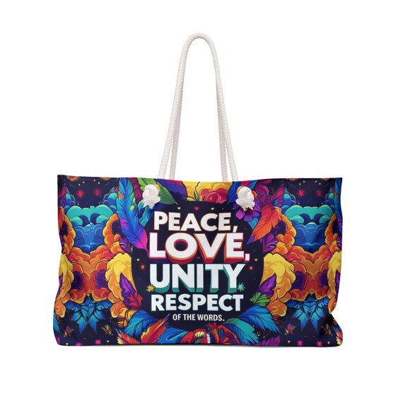 Travel in Style with this Colorful Unity Tote - A Gift for the Free Spirit