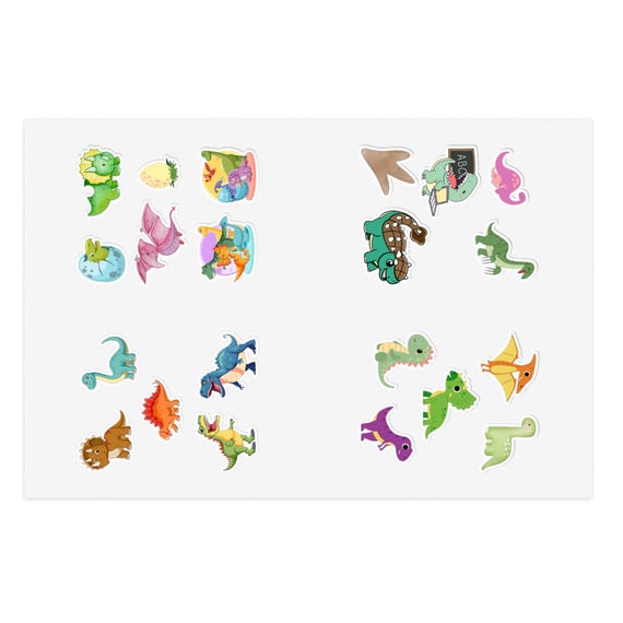 Jurassic Fun: Dinosaur Sticker Sheets for Kids