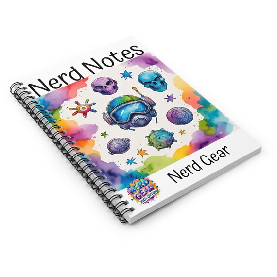 Fun & Funky Spiral Journal - Must-Have for Students, Gamers, and Nerdy Stationery Enthusiasts